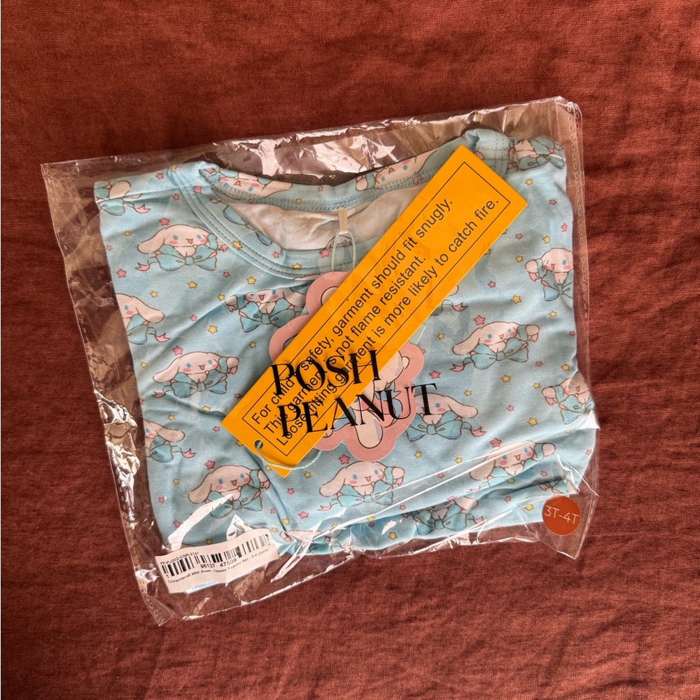 Posh Peanut cinnamon roll pajama set